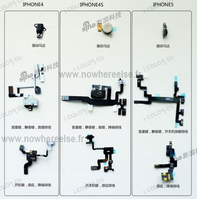 iphone 4 4s 5 component comparison 1