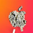 Apple Logo Cash Orange