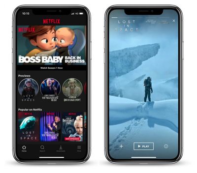 netflix ios previews