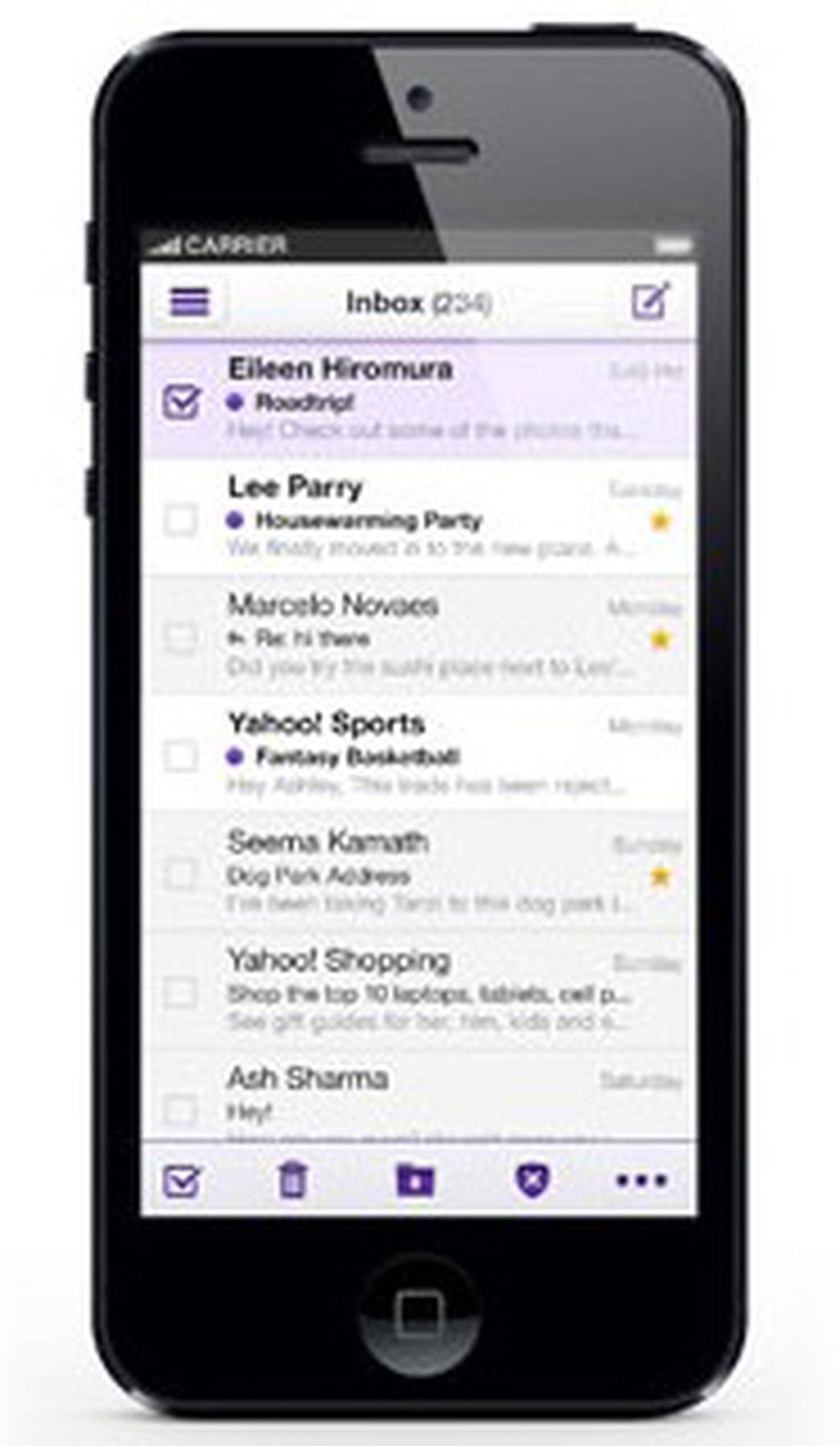 Yahoo Launches New Streamlined Mail Client for iPhone - MacRumors