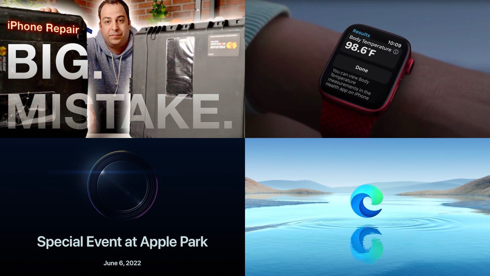 Principais notícias: testando o programa de reparo DIY da Apple, o Apple Watch Sequence 8 Rumor e muito mais