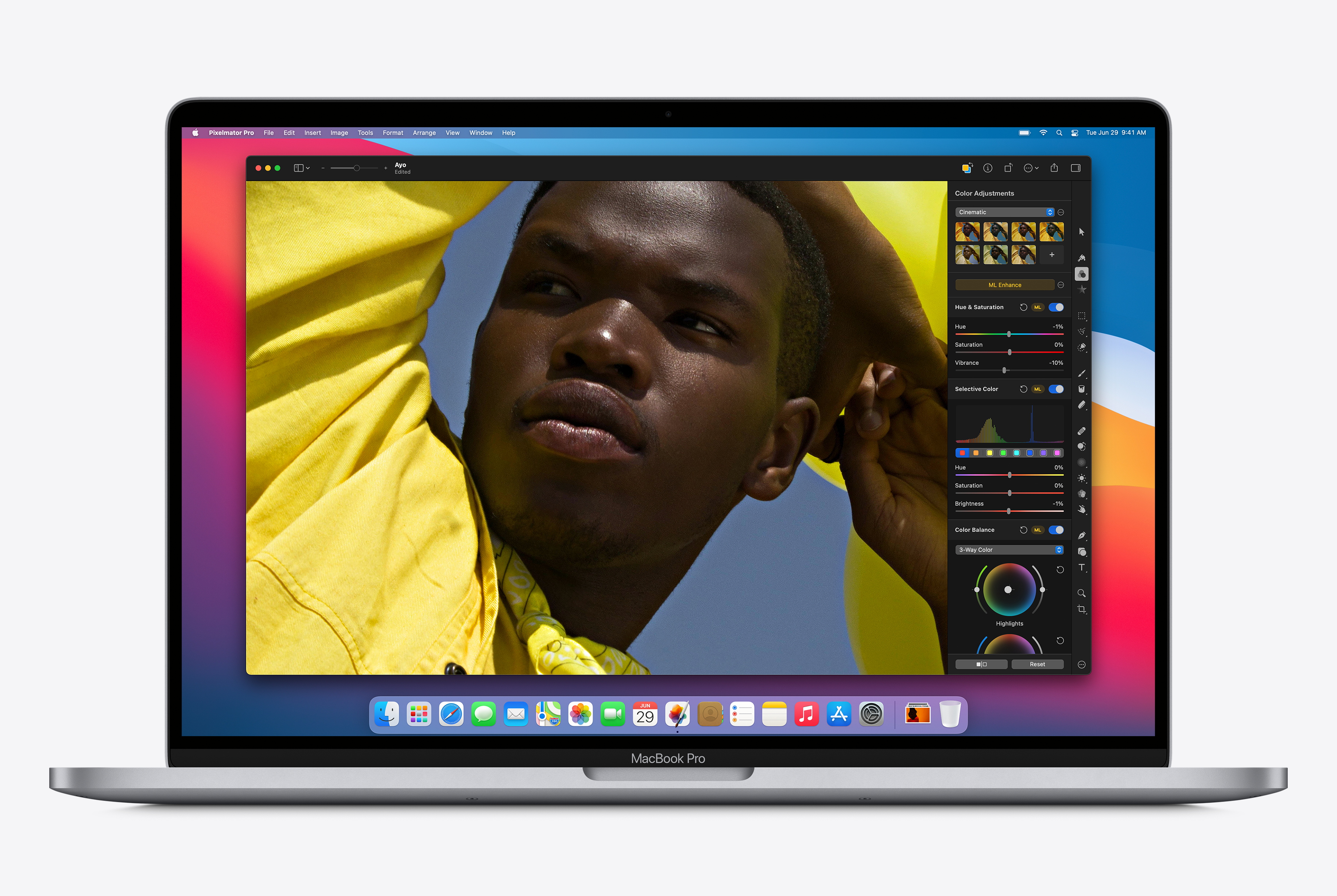 pixelmator pro on the macbook air pixelmator pro on the macbook air