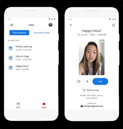 Google Meet Now Directly Integrated With Gmail for Android, iOS