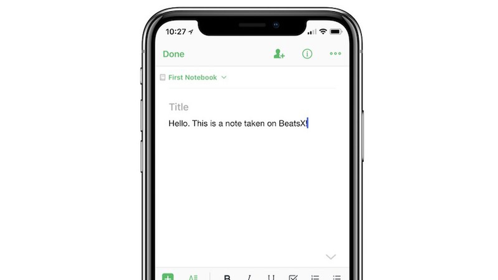 Evernote Adds Ability To Transcribe Voice To Text Notes Via Airpods Beatsx And More Macrumors