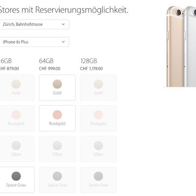 iPhone 6s Switzerland