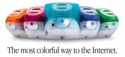 imac colorful way to internet - 24 سال پیش، اولین iMac به فروش رفت: ارائه نمادین استیو جابز را دوباره زنده کنید
