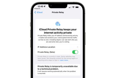 icloud private relay unavailable