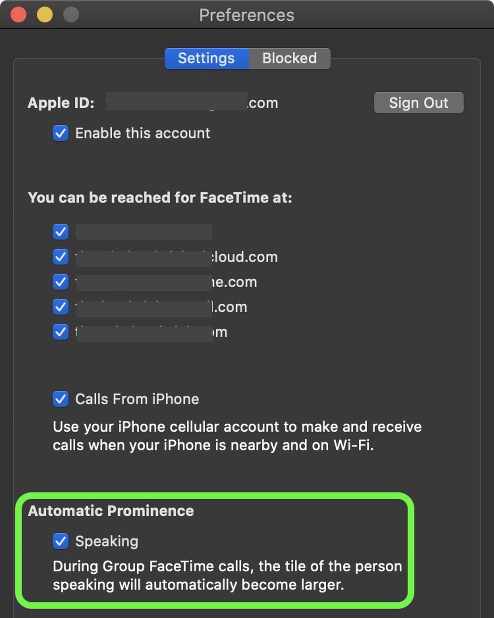 static when using facetime on mac