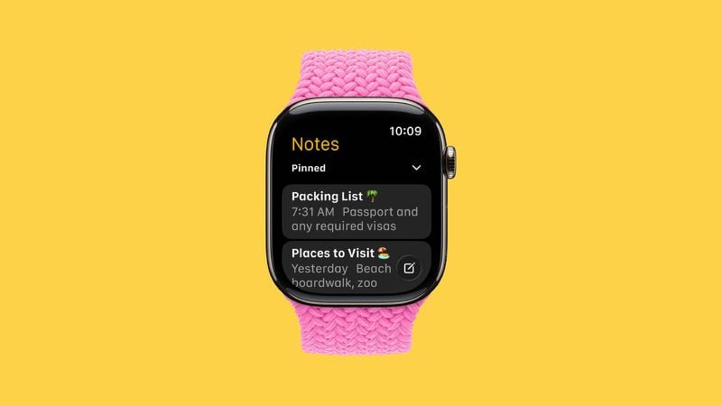Το watchOS 26 φέρνει την εφαρμογή Notes στο Apple Watch Το watchOS 26 φέρνει την εφαρμογή Notes στο Apple Watch