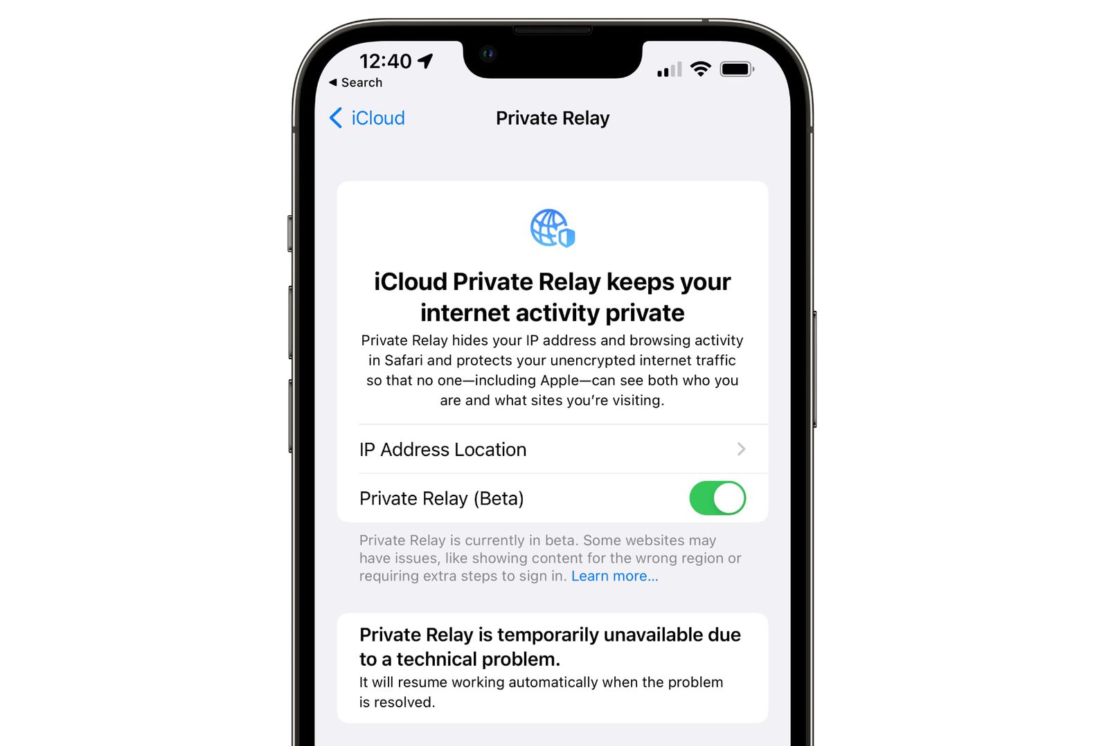 iCloud Private Relay Down for Some Users MacRumors
