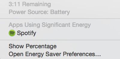 Apps using significant energy