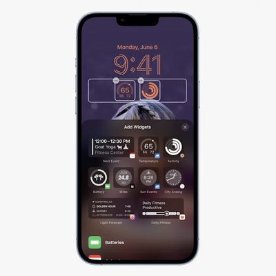 lock screen widgets ios 16