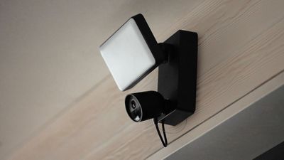hue secure floodlight camera