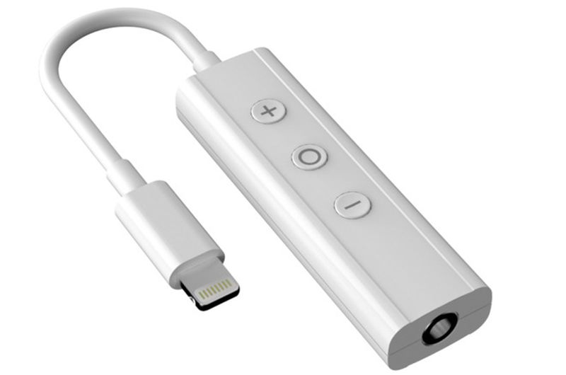 Lightning to headphone accessory