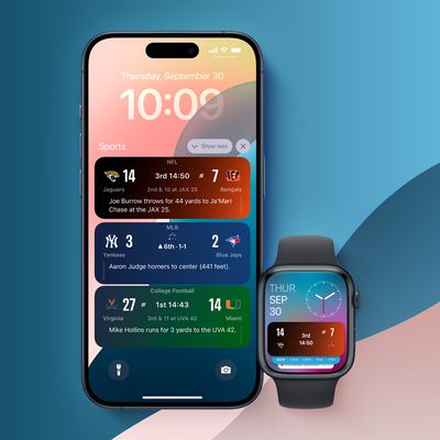 Apple Sports to Offer Live Activities for All Leagues Available Within App Feature