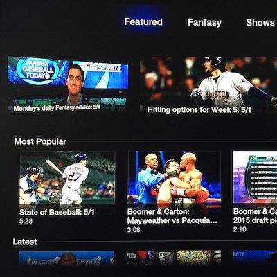 cbs sports apple tv