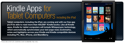 Amazon Preparing Kindle App For Ipad Macrumors