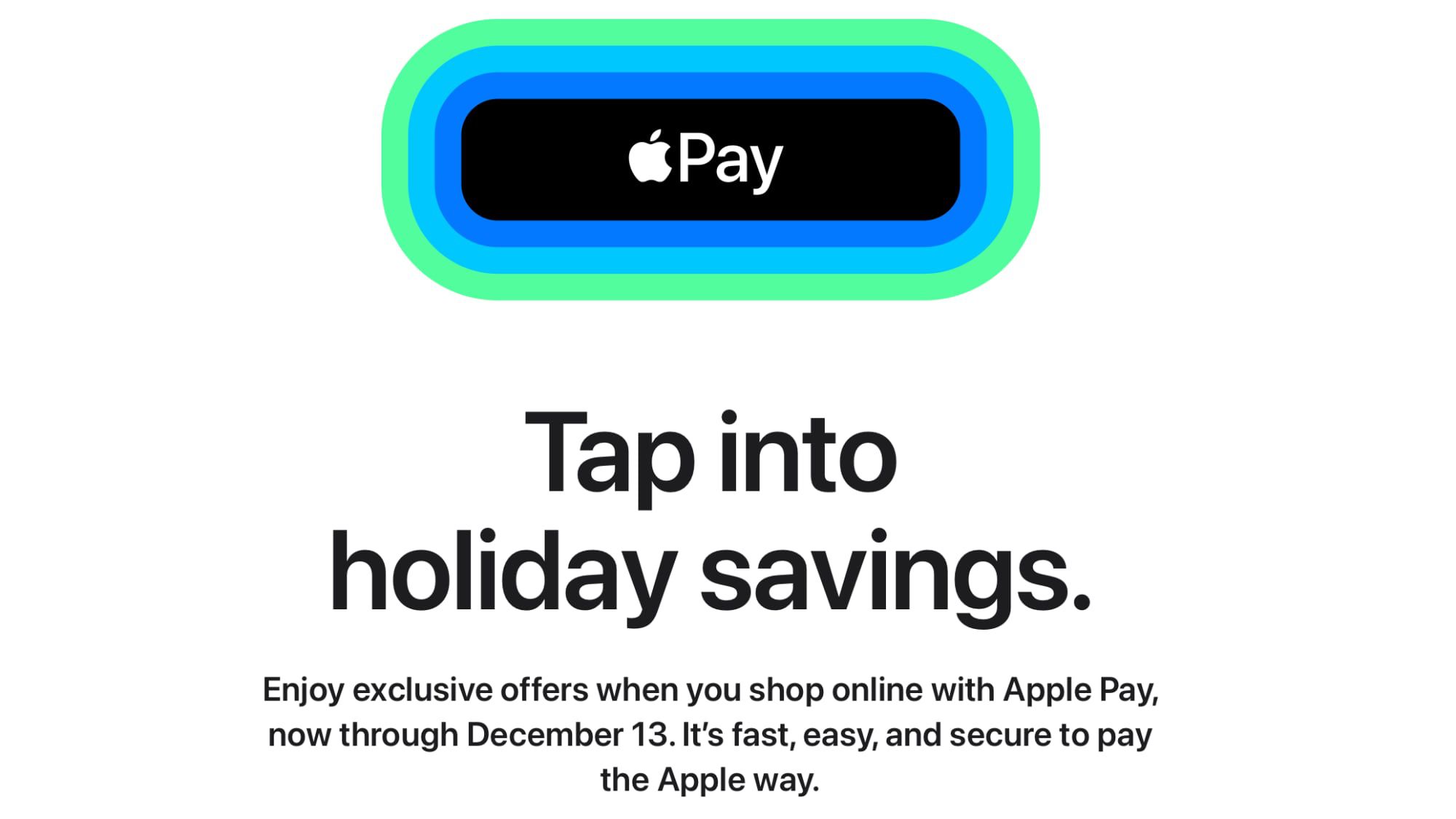 photo of Holiday Apple Pay Promotion Offers Discounts From Several Stores image