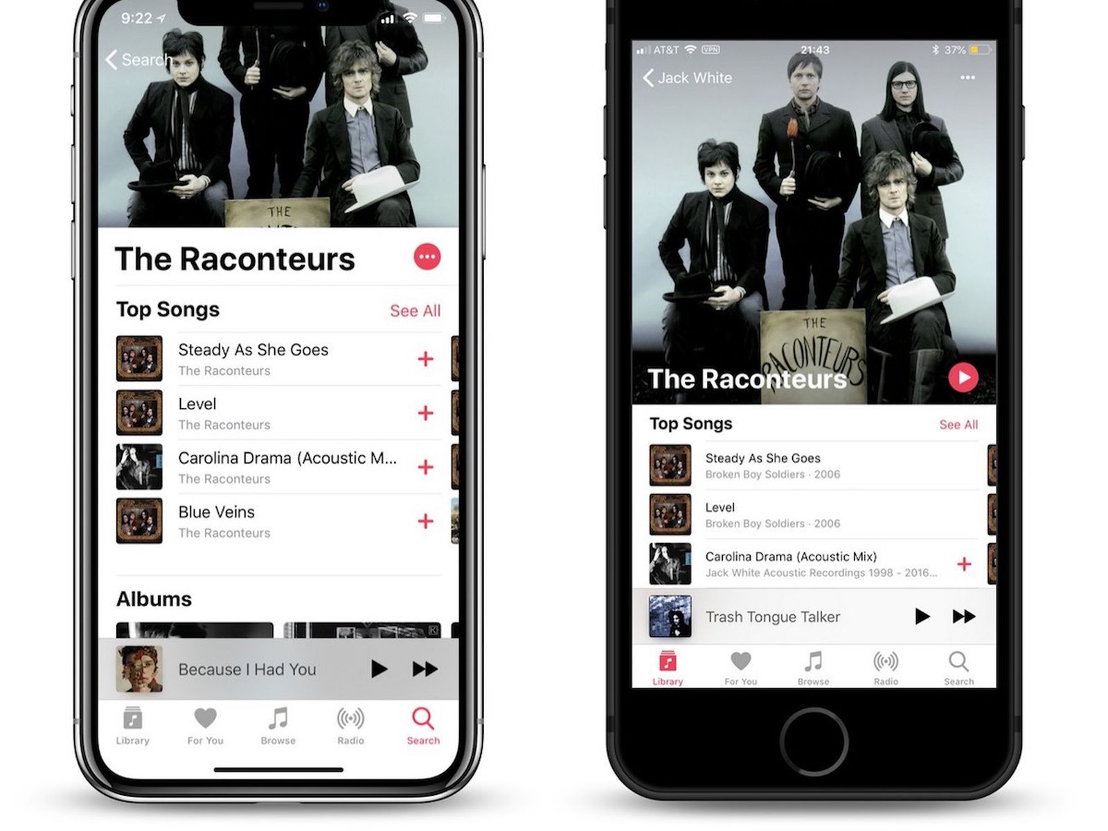 Apple Music Artist Profiles Get Redesign In Ios 12 Beta With Enlarged Portraits And Shuffle All Play Button Macrumors