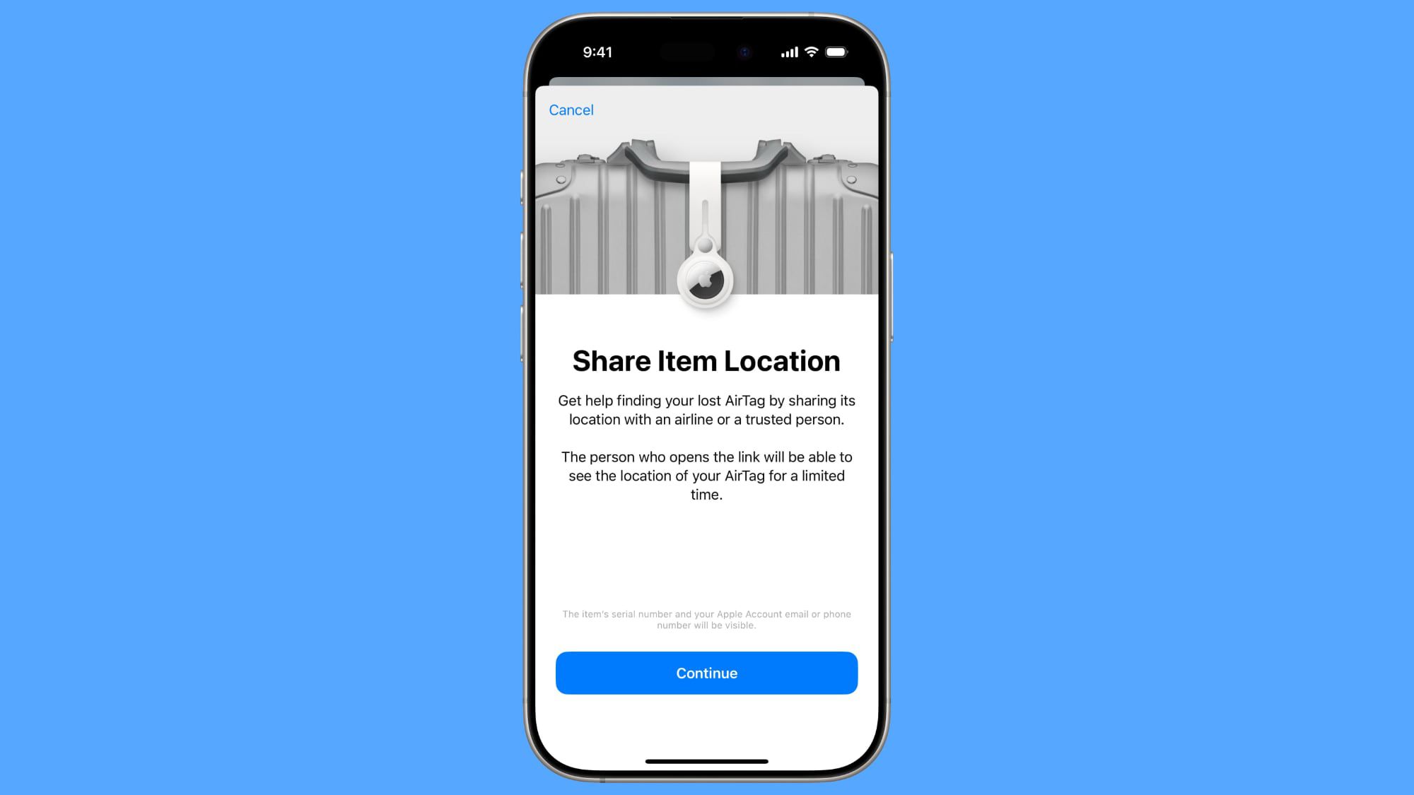 iOS 18.2 Includes New Find My Option for Sharing Lost Luggage Location ...