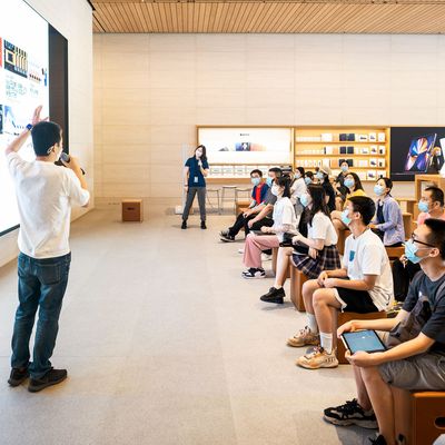 Apple Today at Apple Creative Studios launch May 2022 Forum video wall big