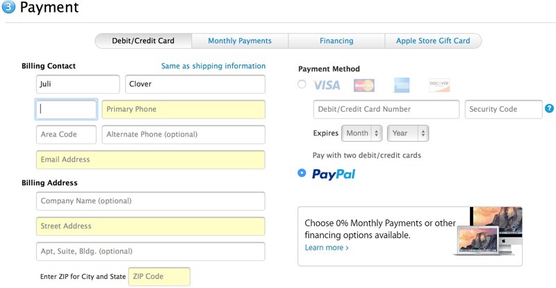 Apple Online Store Now Accepting PayPal Payments - MacRumors - How To Open Hulu Account Uk Not Accepted Card
