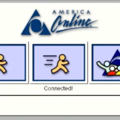 aol dialup connected
