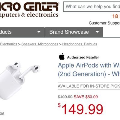 micro center airpods deal