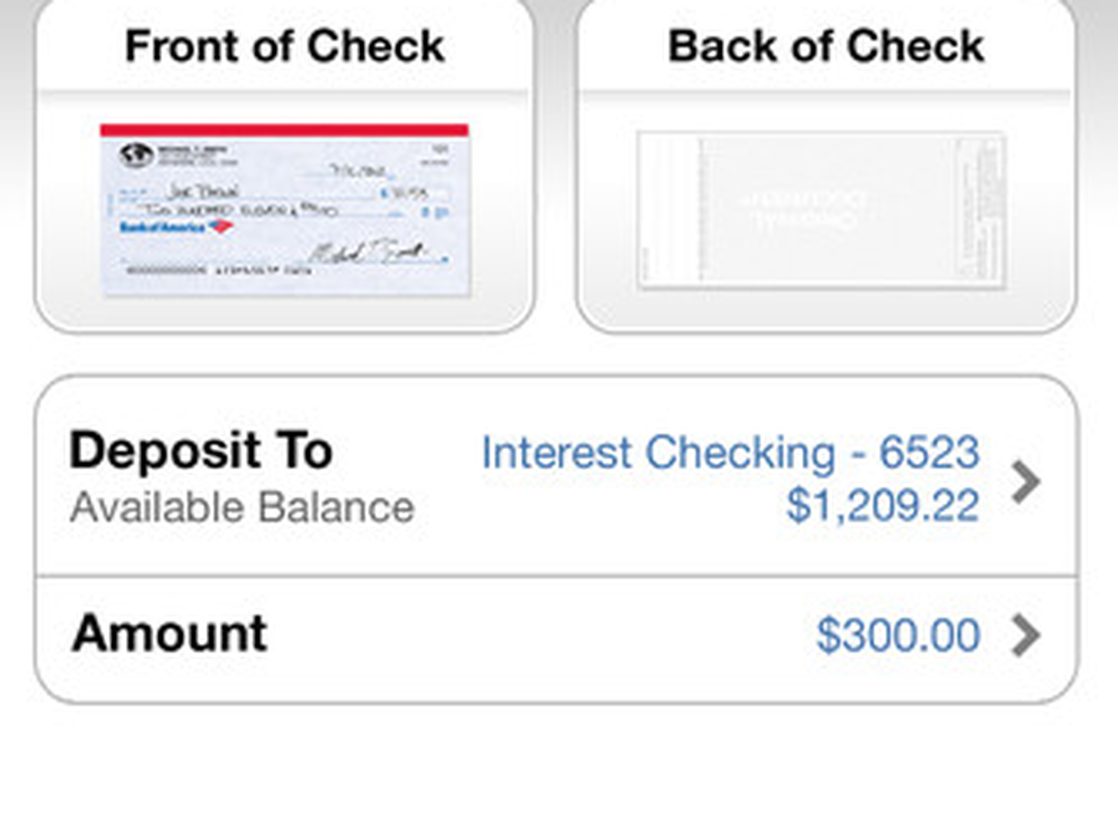 bank of america remote check deposit limit