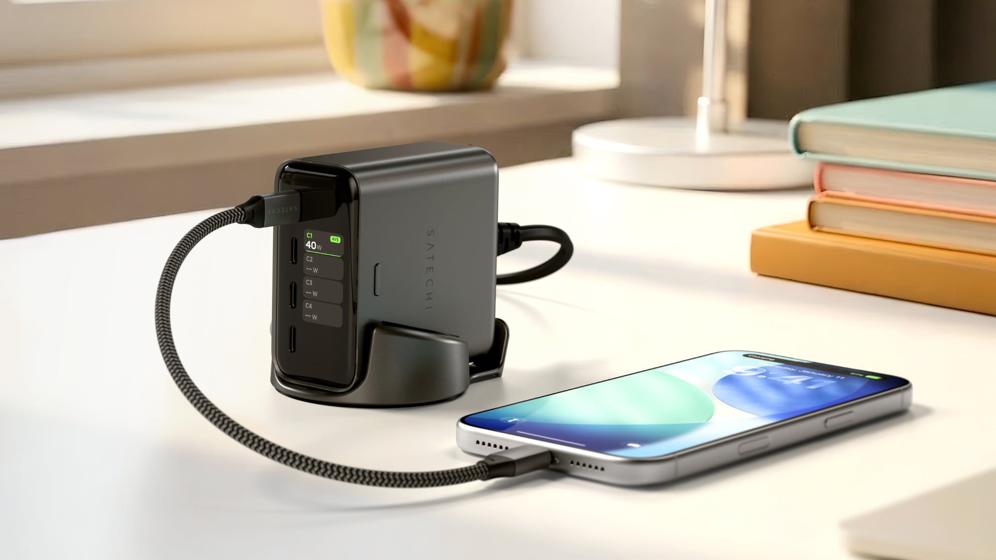 Satechi Launches ChargeView 140W Desktop Charger