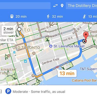google maps parking difficulty