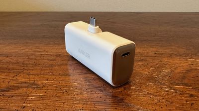 Anker Nano power bank with 10,000 mAh and integrated USB-C cable