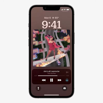 ios 16 lock screen music player