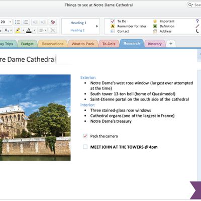 onenote mac main