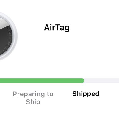 airtag shipped order