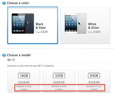black ipad mini preorder sold out