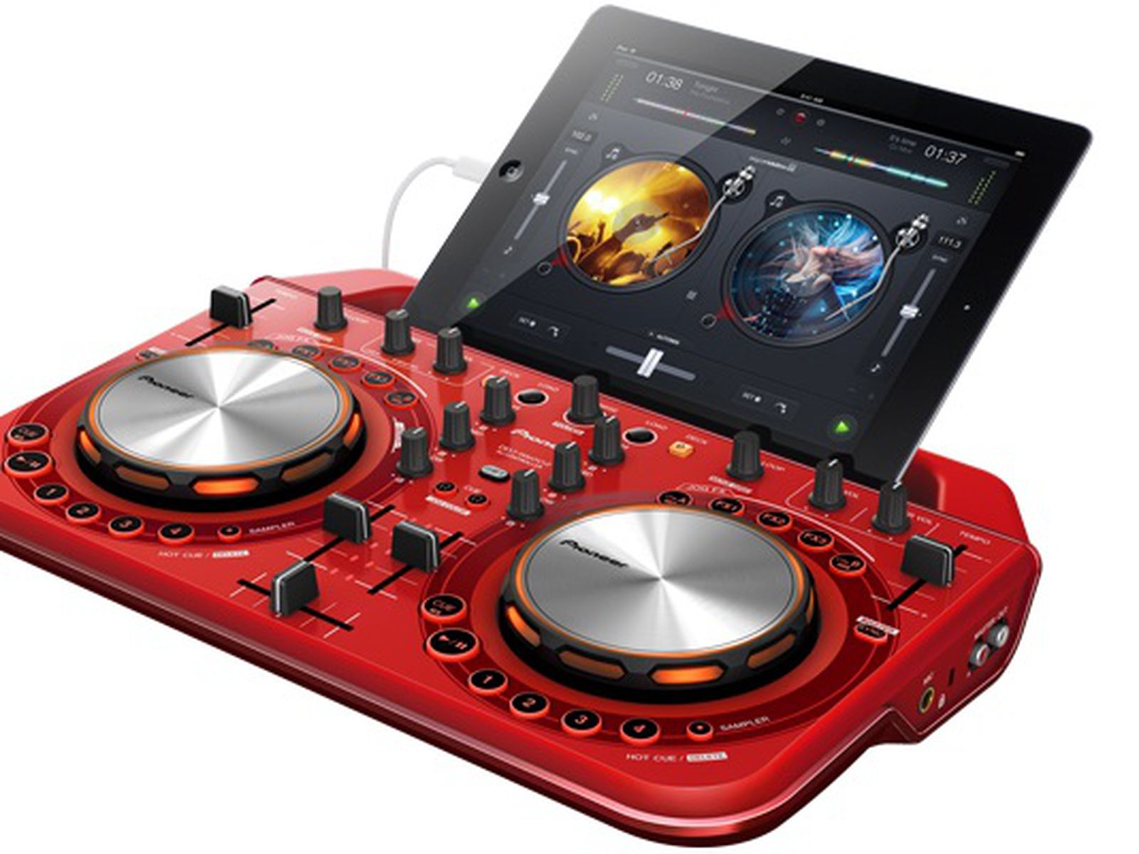 Pioneer DDJ-400 with lightning adaptor