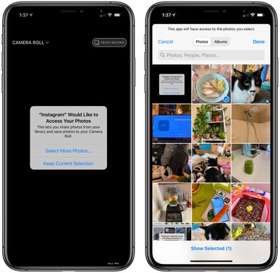 IOS 14: How to Limit How Much Access Third-Party Apps Have to Your Photo  Library on iPhone and iPad - MacRumors