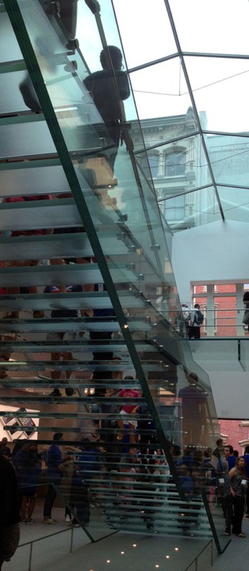 Apple Used Giant Panes of Glass to Build New SoHo Staircase - MacRumors