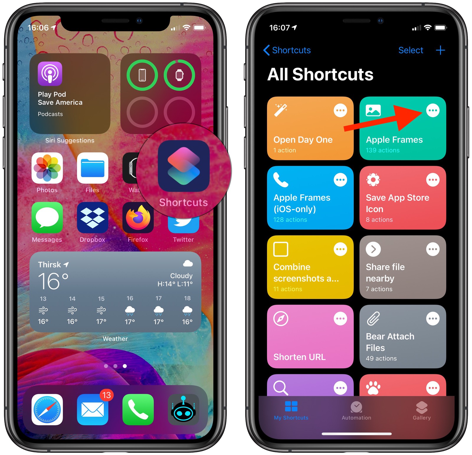 How to Add a Shortcut From the iOS Shortcuts App to Your Home Screen