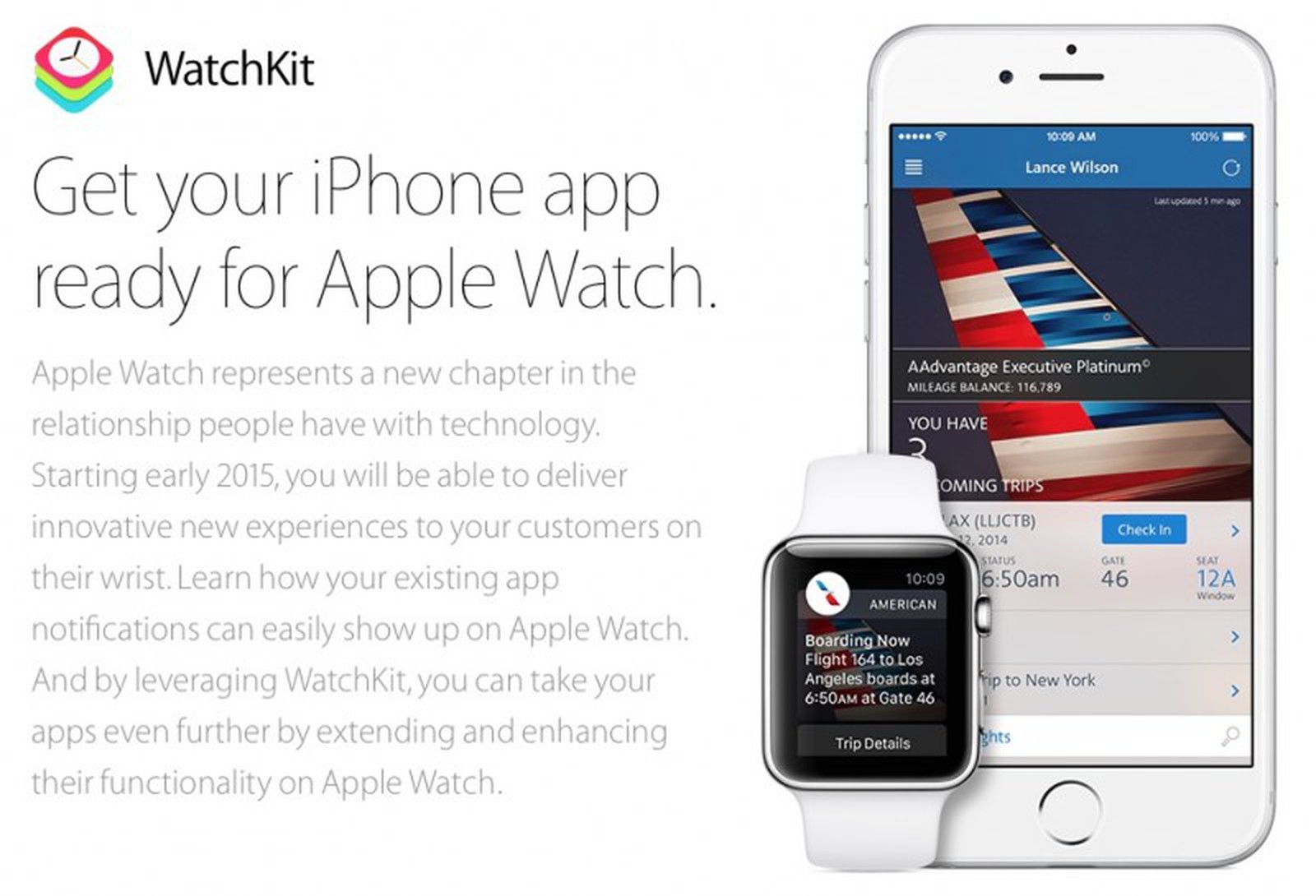 Your phone app. WATCHKIT.