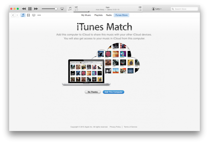 Cómo usar iTunes MatchMacRumors Rocket site