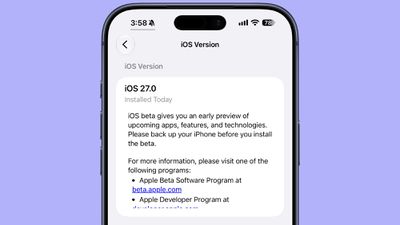 ios 27 beta 5 installed today