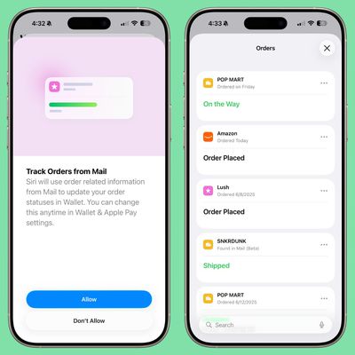 ios 26 order tracking wallet