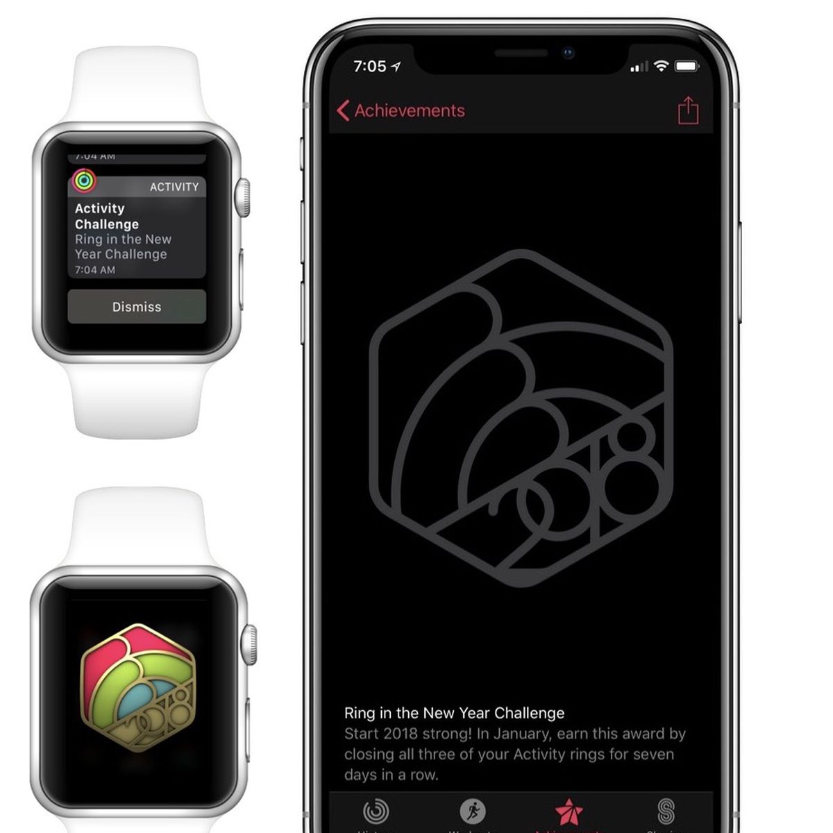 Turbulentie Demon Controversieel Ring in the New Year' Activity Challenge Begins Appearing for Apple Watch  Owners Ahead of January - MacRumors