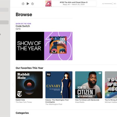 apple top picks podcasts books 2020