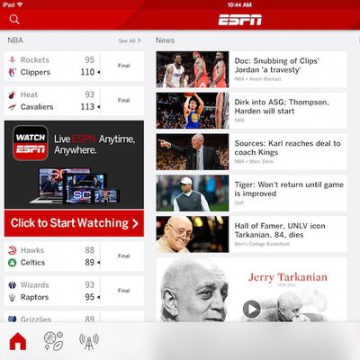 ESPN+ Streaming Service Launches in Redesigned ESPN App for iPhone, iPad,  and Apple TV - MacRumors