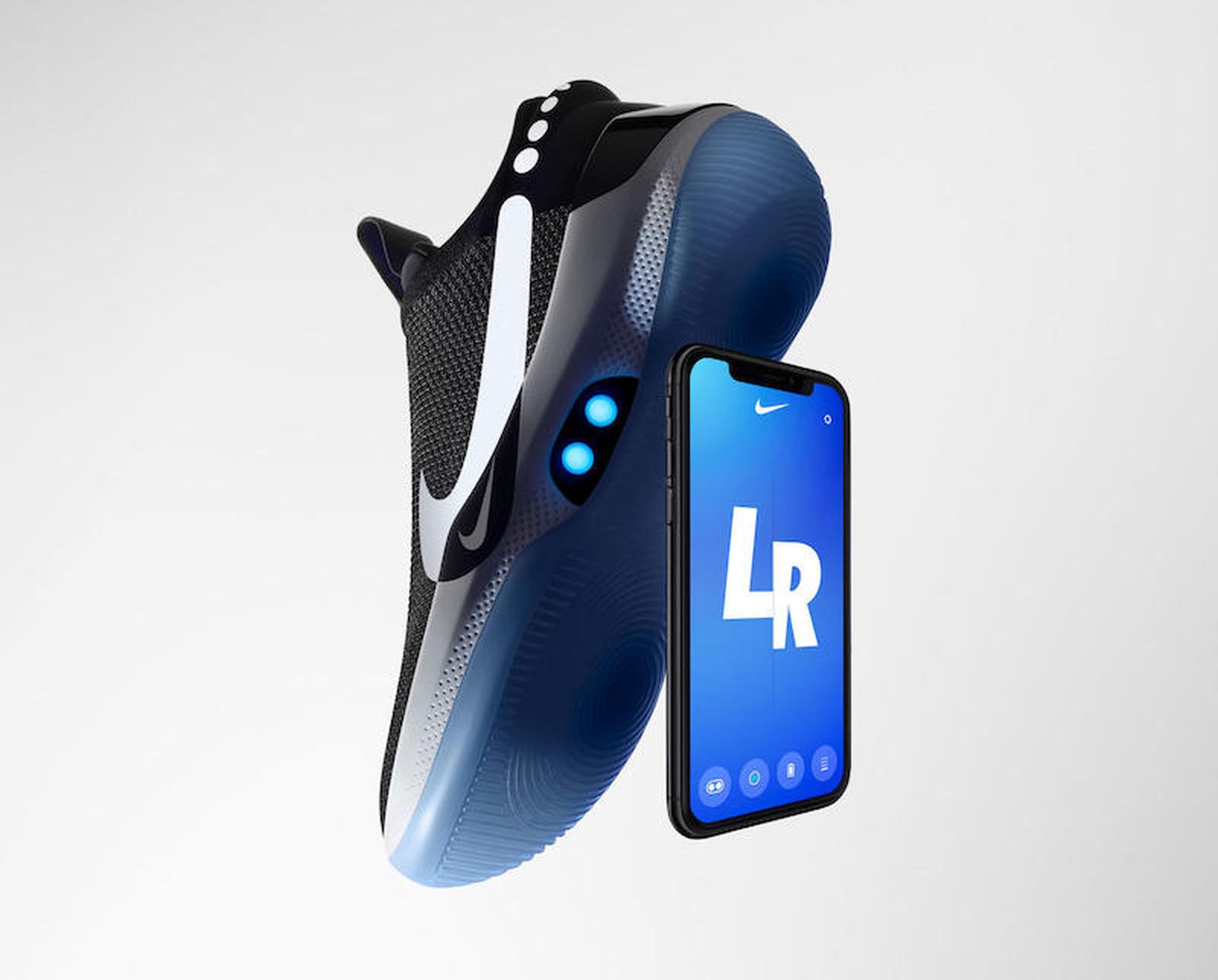 vloeiend blauwe vinvis Cokes Nike Debuts $350 iPhone-Controlled Self-Adjusting Basketball Shoes -  MacRumors