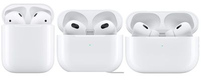 airpods lineup apple