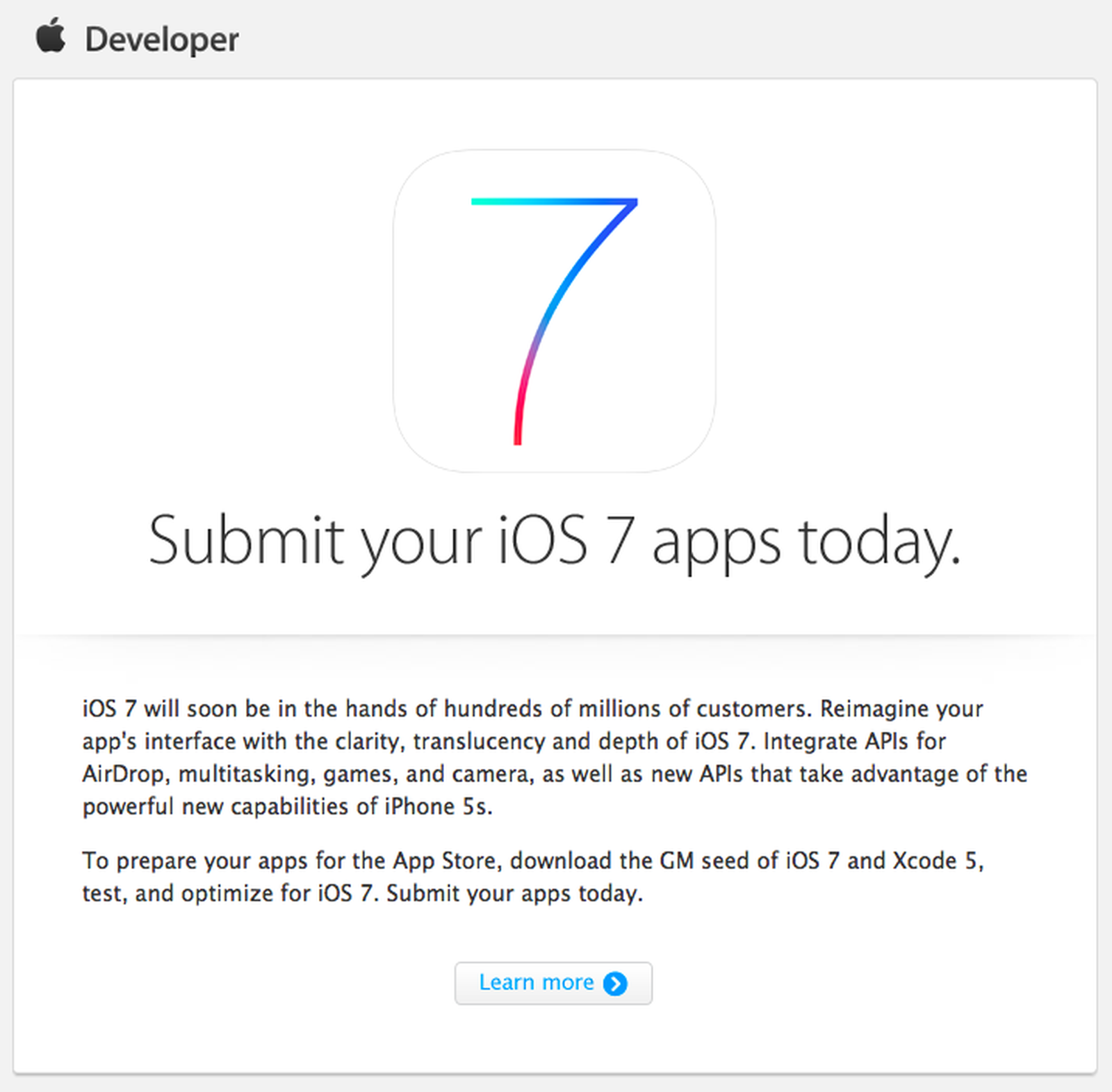 Ios сегодня. Submit an application. Submit.